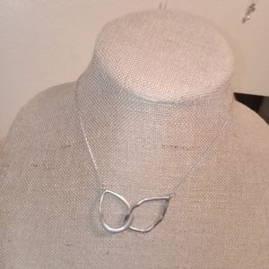Silver contemporary necklace